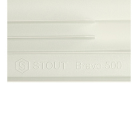 Радиатор алюминиевый боковое подключение STOUT Bravo 500 10 секций SRA-0110-050010 в Воронеже 9