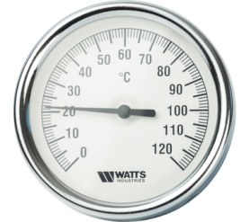 Термометр биметаллический с погружной гильзой 80 мм F+R801(T) 8075 Watts 10005944(03.02.060) в Воронеже 1
