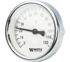 Термометр биметаллический с погружной гильзой 63 мм, штуц F+R801(T) 6375 Watts 10005809(03.01.060) в Воронеже 1