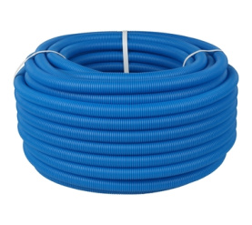Труба гофрированная ПНД, цвет синий, наружным диаметром 25 мм для труб диаметр STOUT SPG-0001-502520 в Воронеже 0