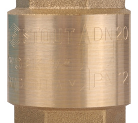 Клапан обратный пружинный муфтовый с пластиковым седлом 3/4 STOUT SVC-0012-000020 в Воронеже 3