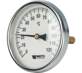 Термометр биметаллический с погружной гильзой 100 мм F+R801(T) 100100 Watts 10006076(03.03.100) в Воронеже 0