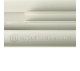Радиатор алюминиевый боковое подключение STOUT Bravo 500 4 секции SRA-0110-050004 в Воронеже 9