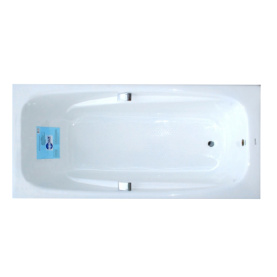 Чугунная ванна Aqualux ZYA-24C-2 180x85 белая, без ручек и ножек, антислип в Воронеже 0