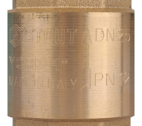 Клапан обратный пружинный муфтовый с пластиковым седлом 1 STOUT SVC-0012-000025 в Воронеже 3