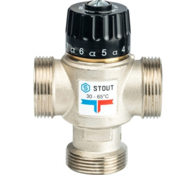 Термостатический смесительный клапан для систем отопления и ГВС 1 1/4 НР 30-65° STOUT SVM-0025-356532 в Воронеже 2