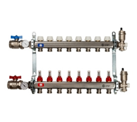 Коллектор из нержавеющей стали в сборе с расходомерами 8 вых. STOUT SMS 0907 000008 в Воронеже 0