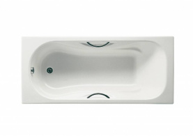 Чугунная ванна Roca Malibu 150x75 2315G000R с противоскольжением, с отверстиями для ручек в Воронеже 1