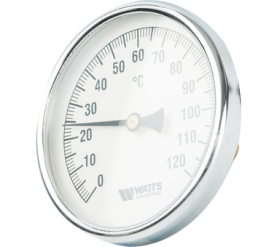 Термометр биметаллический с погружной гильзой, 100 мм F+R801(T) 10050 Watts 10006066(03.03.040) в Воронеже 1