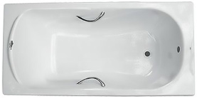 Чугунная ванна Roca Haiti 170x80 2327G000R с противоскольжением, с отверстиями для ручек в Воронеже 0