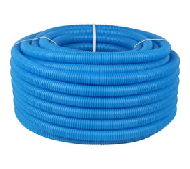 Труба гофрированная ПНД, цвет синий, наружным диаметром 32 мм для труб диаметр STOUT SPG-0001-503225 в Воронеже 0