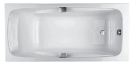 Ванна чугунная Jacob Delafon Repos 170x80 см E2915-00 с отверстиями для ручек в Воронеже 0
