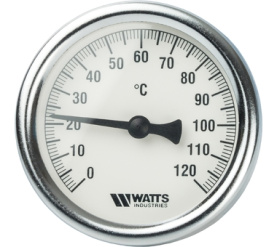 Термометр биметаллический с погружной гильзой 63 мм, штуц F+R801(T) 6350 Watts 10005800(03.01.040) в Воронеже 1