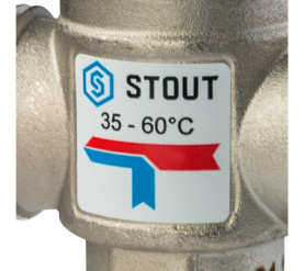 Термостатический смесительный клапан для систем отопления и ГВС 1 НР 35-60°С STOUT SVM-0020-166025 в Воронеже 3