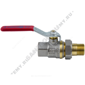 Кран шаровой Aquasfera 1006-03 Ду25 Ру25 р/нак/г полн рыч латунь никель в Воронеже 6