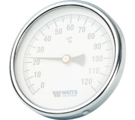 Термометр биметаллический с погружной гильзой 100 мм F+R801(T) 10075 Watts 10006071(03.03.060) в Воронеже 1