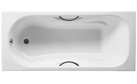 Чугунная ванна Roca Malibu 160x75 2310G000R с противоскольжением, с отверстиями для ручек в Воронеже 0