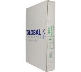 Радиатор биметаллический боковое подключение (белый RAL 9010) Global STYLE PLUS 350 8 секций в Воронеже 9