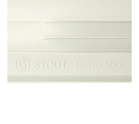 Радиатор алюминиевый боковое подключение STOUT Bravo 500 14 секций SRA-0110-050014 в Воронеже 9