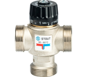 Термостатический смесительный клапан для систем отопления и ГВС 1 1/4 НР 30-65° STOUT SVM-0025-356532 в Воронеже 1