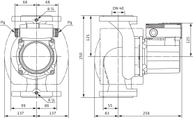 Циркуляционный насос Wilo Top-S 40/15 DM PN6/10 в Воронеже 1