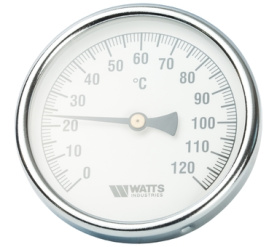 Термометр биметаллический с погружной гильзой 100 мм F+R801(T) 10075 Watts 10006071(03.03.060) в Воронеже 0