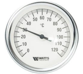 Термометр биметаллический с погружной гильзой 80 мм F+R801(T) 80100 Watts 10005950(03.02.100) в Воронеже 0