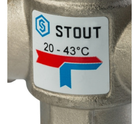 Термостатический смесительный клапан для систем отопления и ГВС 1 НР 20-43° STOUT SVM-0020-164325 в Воронеже 3