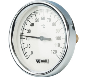 Термометр биметаллический с погружной гильзой 80 мм, штуц F+R801(T) 8050 Watts 10005931(03.02.040) в Воронеже 0